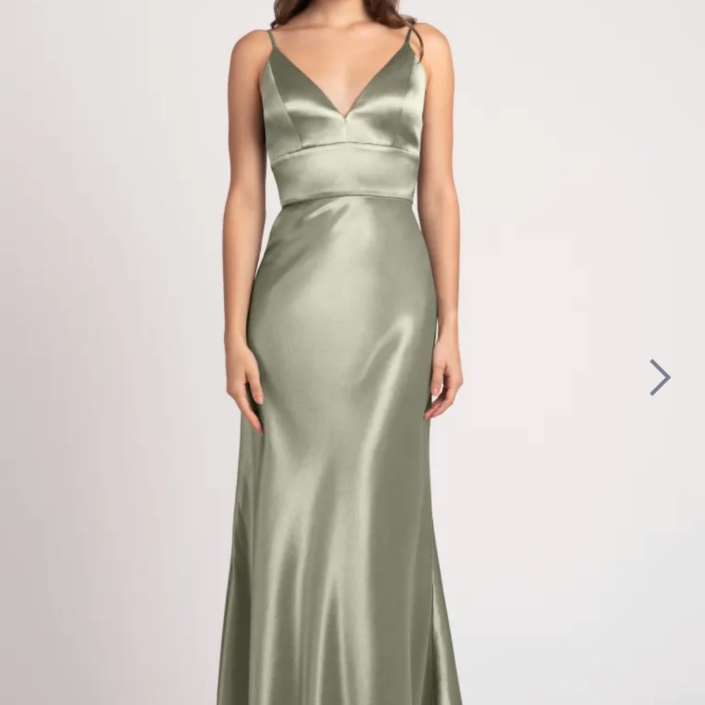 Jenny Yoo Sage Satin Brenna Dress